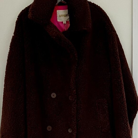 Apparis Daryna Coat in Espresso Color Size L - Picture 7 of 12